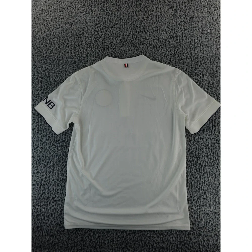 Paris Saint Germain PSG‎ Nike Dri Fit Soccer Jersey White Navy Blue Authentic L